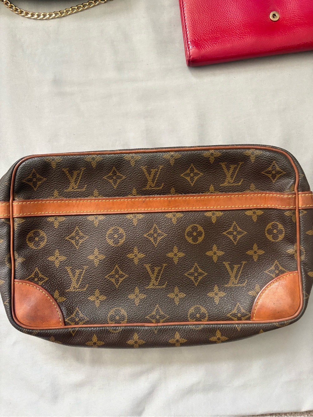 Authentic Louis Vuitton Monogram Compiegne 28 Vintage Clutch Bag